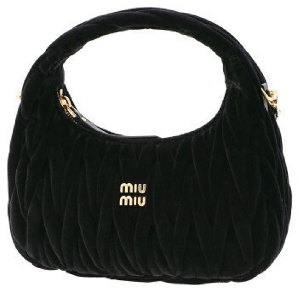 Miu Miu MATELASSE WANDER Hobo Shoulder Bag Velvet Wonder - Picture 1 of 9